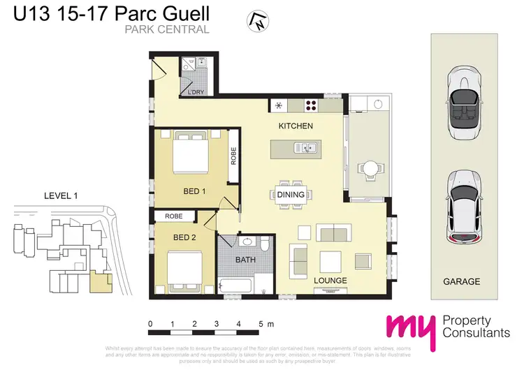 Floorplan of Homely apartment listing, 13/15-17 Parc Guell Drive, Campbelltown NSW 2560