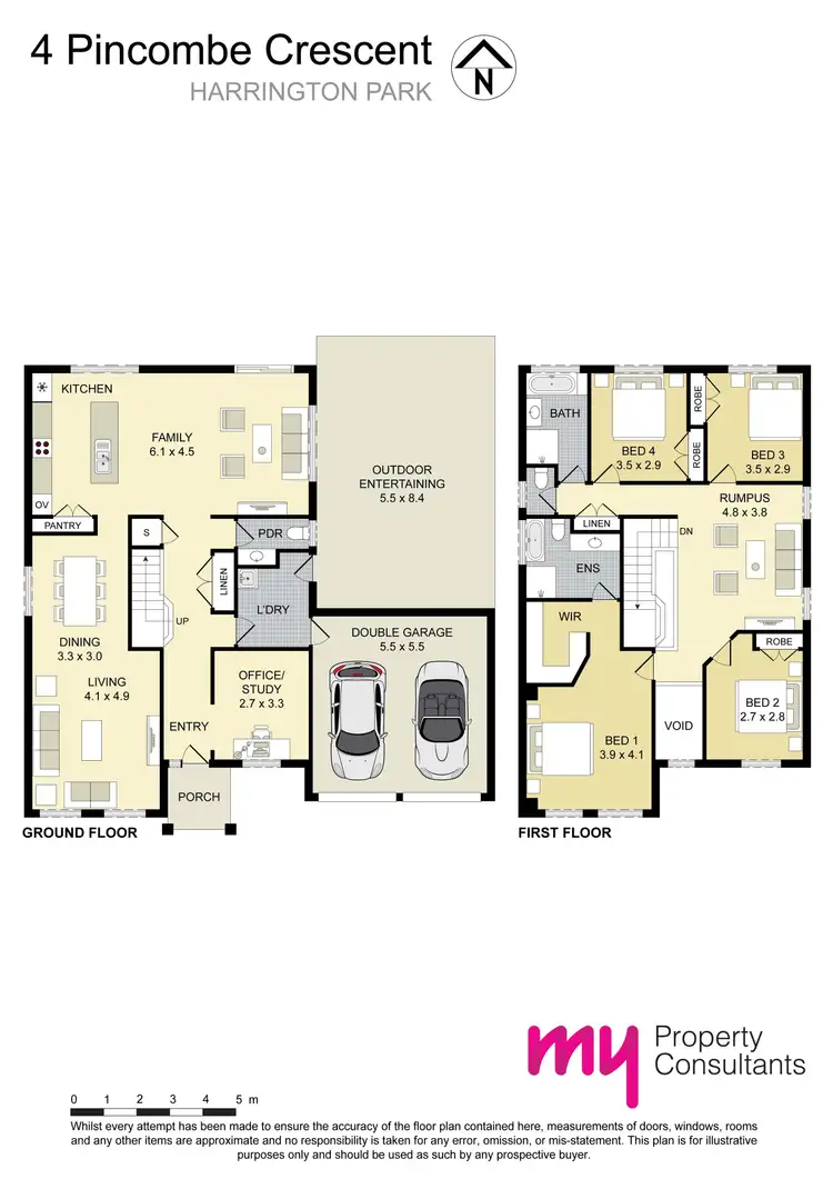 Floorplan of Homely house listing, 4 Pincombe Crescent, Harrington Park NSW 2567