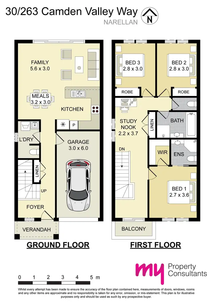 Floorplan of Homely townhouse listing, 30/263 Camden Valley Way, Narellan NSW 2567