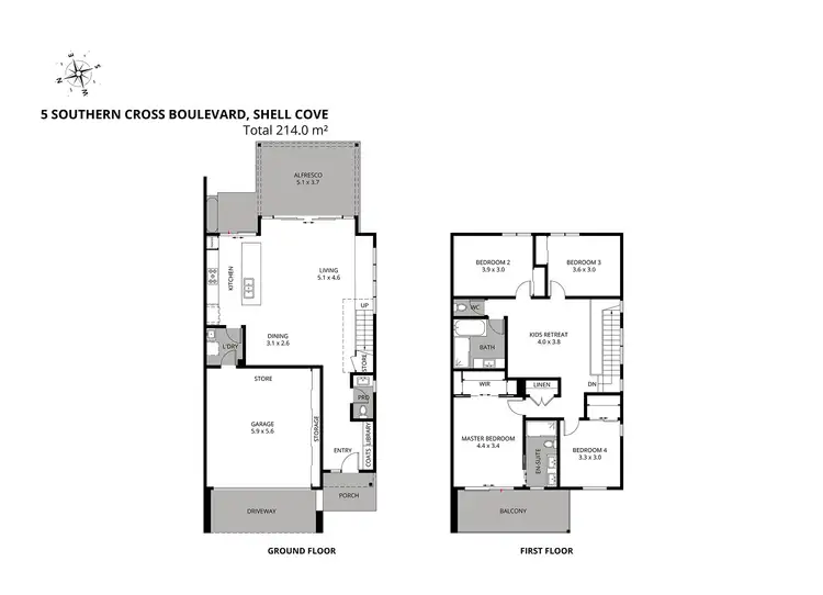 Floorplan of Homely house listing, 5 Southern Cross Boulevard, Shell Cove NSW 2529