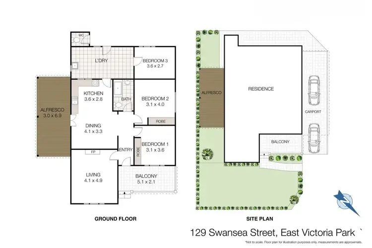 Floorplan of Homely house listing, 129A Swansea Street, East Victoria Park WA 6101