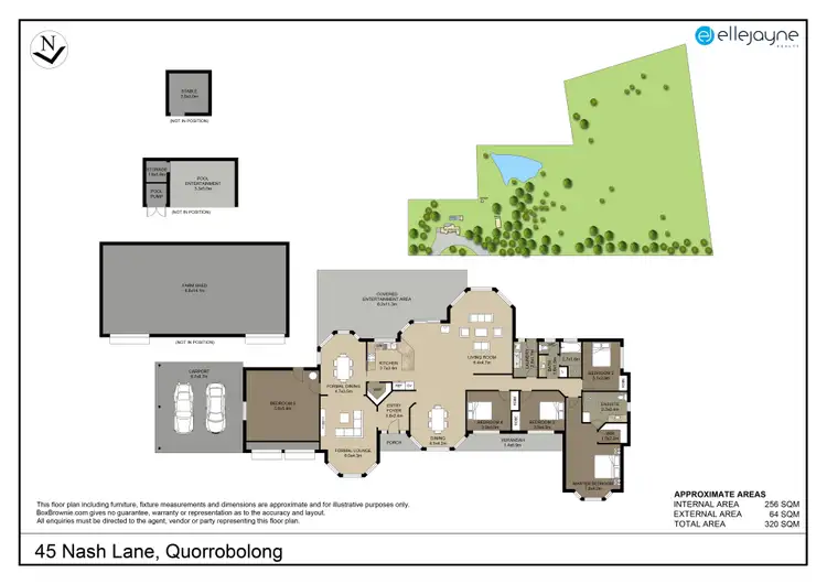 Floorplan of Homely rural property listing, 45 Nash Lane, Quorrobolong NSW 2325