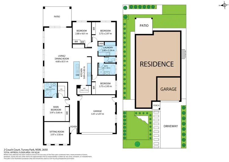 Floorplan of Homely house listing, 2 Couch Court, Turvey Park NSW 2650