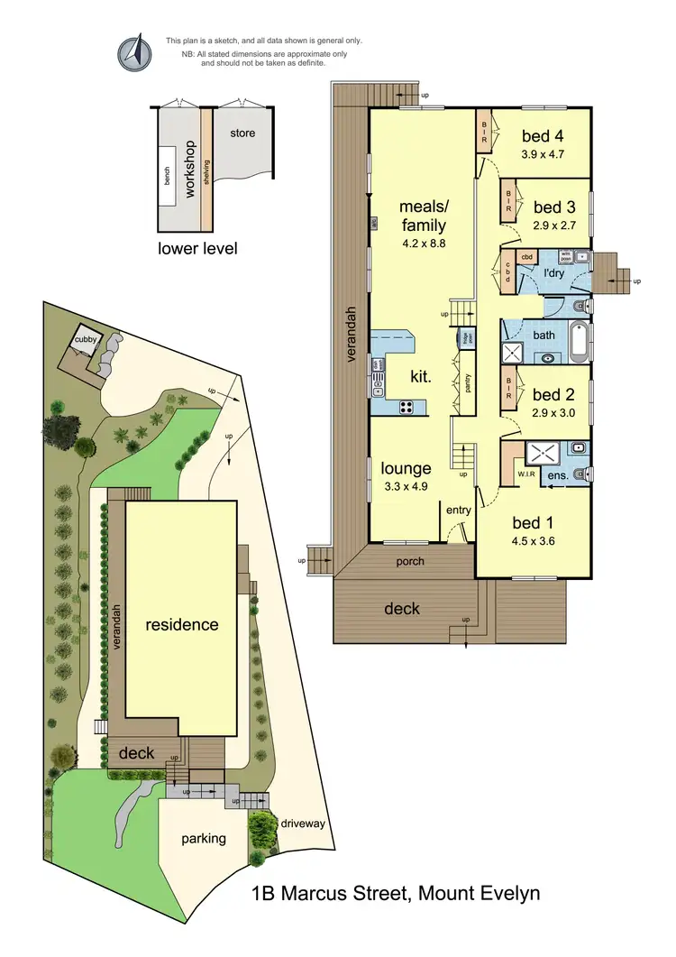 Floorplan of Homely house listing, 1B Marcus Street, Mount Evelyn VIC 3796