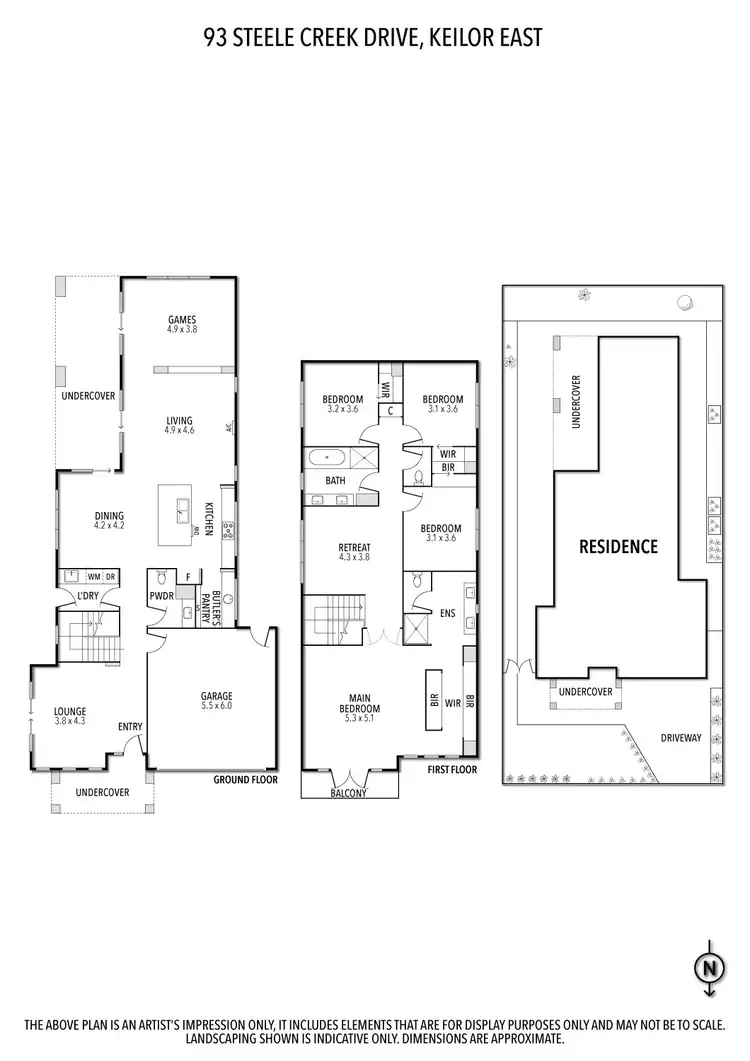 Floorplan of Homely house listing, 93 Steele Creek Drive, Keilor East VIC 3033
