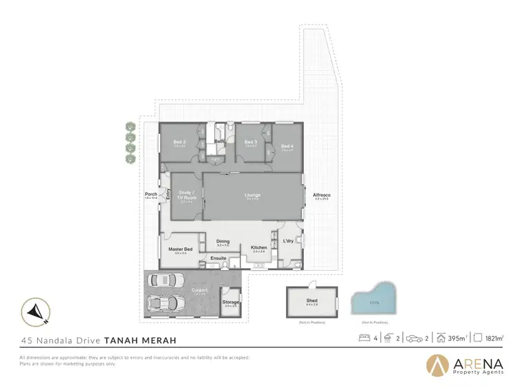 Floorplan of Homely house listing, 45 Nandala Drive, Tanah Merah QLD 4128