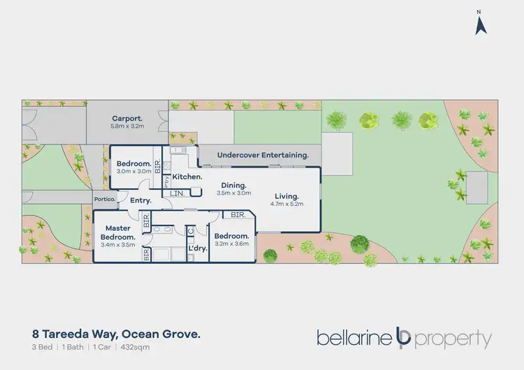 Floorplan of Homely house listing, 8 Tareeda Way, Ocean Grove VIC 3226