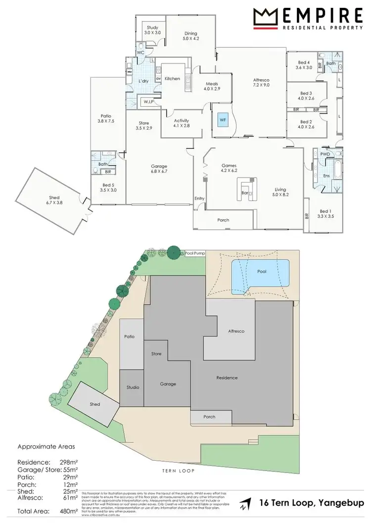 Floorplan of Homely house listing, 16 Tern Loop, Yangebup WA 6164