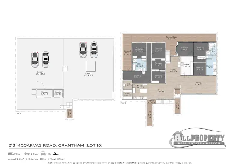 Floorplan of Homely rural property listing, Lot 10 Mcgarvas Road, Grantham QLD 4347
