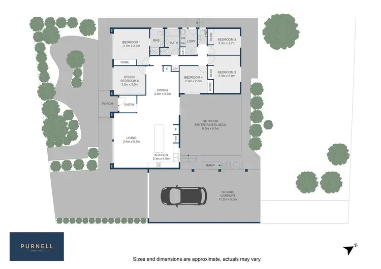 Floorplan of Homely house listing, 41 Pokana Circuit, Kaleen ACT 2617