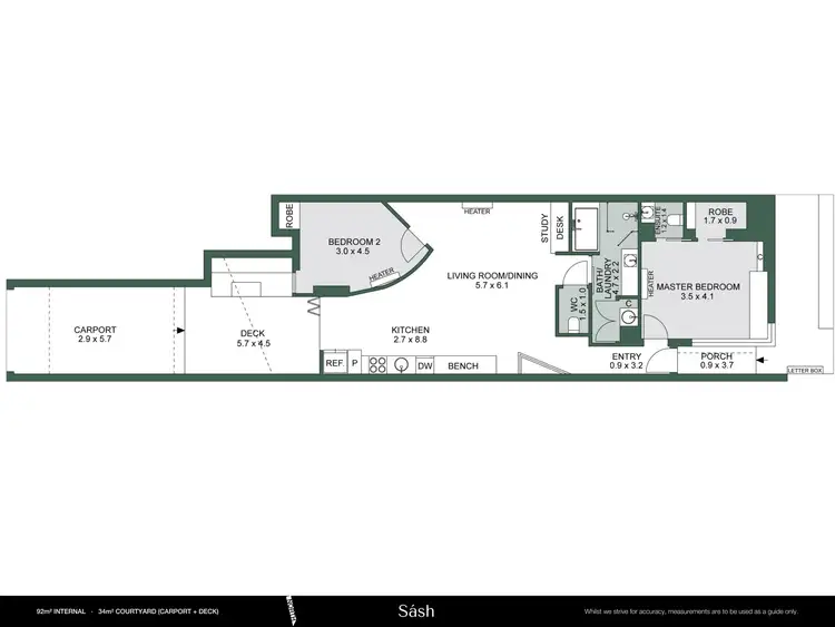 Floorplan of Homely townhouse listing, 18 Railway Place, Brunswick VIC 3056