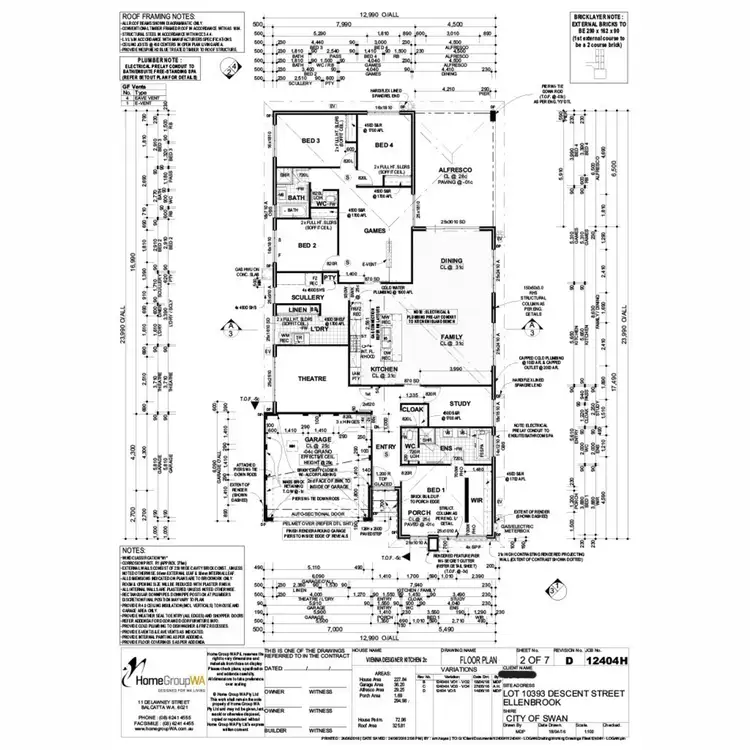 Floorplan of Homely house listing, 4 Descent Street, Ellenbrook WA 6069