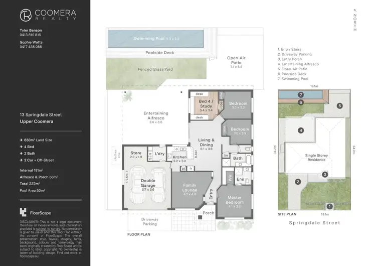 Floorplan of Homely house listing, 13 Springdale St, Upper Coomera QLD 4209