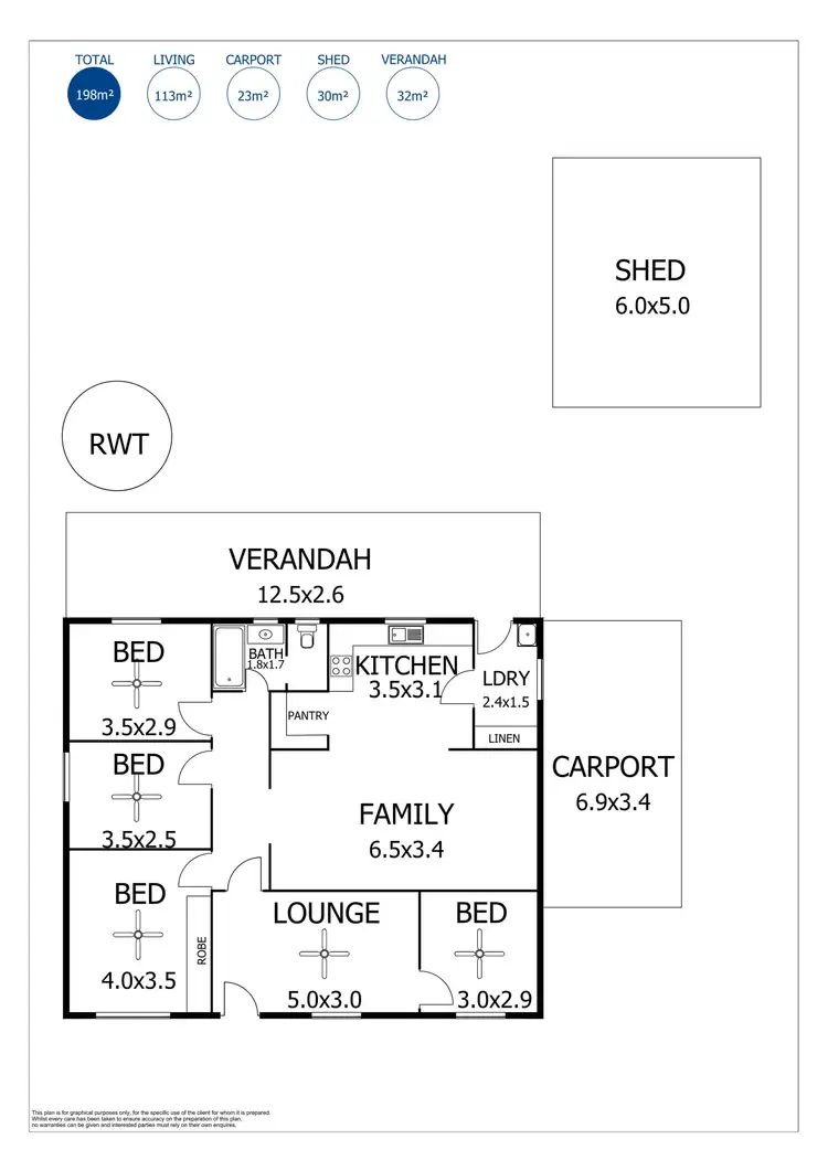 Floorplan of Homely house listing, 5 Princes Highway, Tailem Bend SA 5260