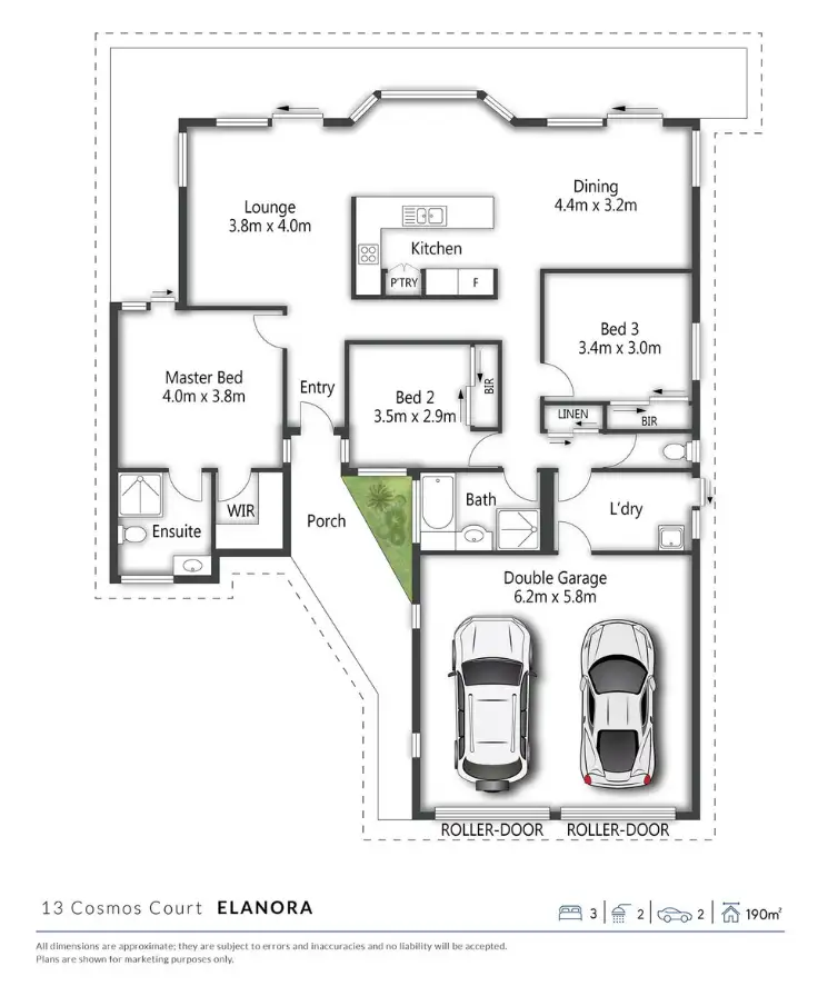 Floorplan of Homely house listing, 13 Cosmos Court, Elanora QLD 4221