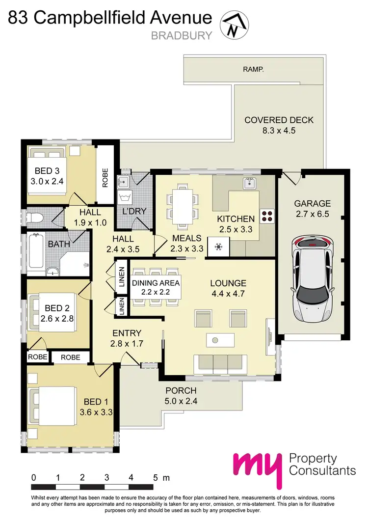 Floorplan of Homely house listing, 83 Campbellfield Avenue, Bradbury NSW 2560