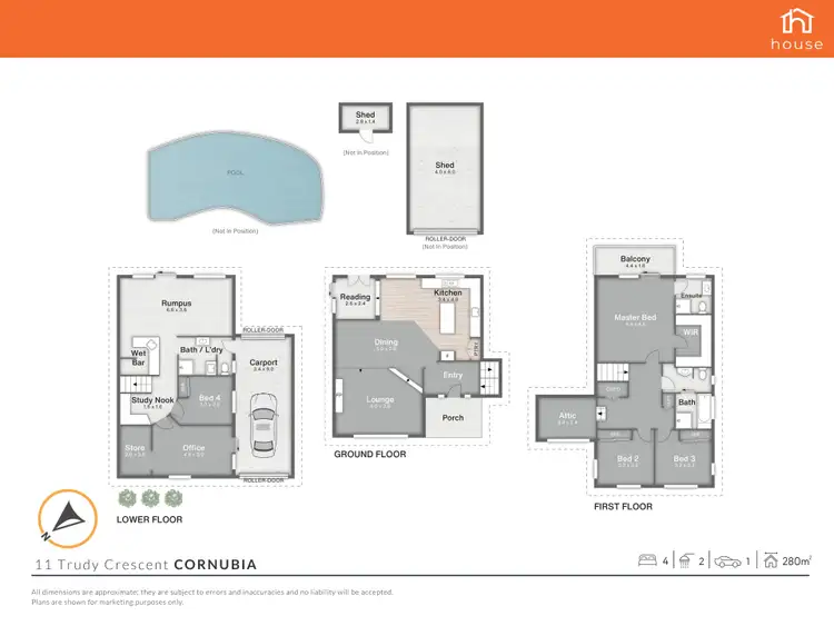 Floorplan of Homely house listing, 11 Trudy Crescent, Cornubia QLD 4130