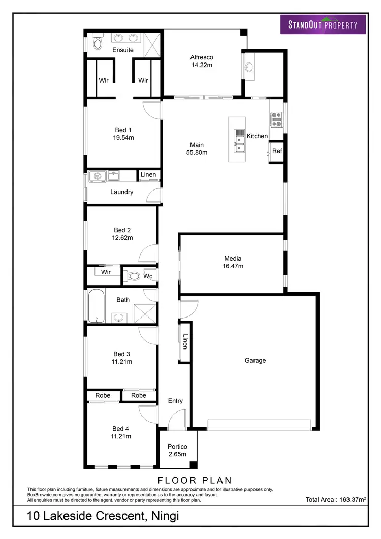 Floorplan of Homely house listing, 10 Lakeside Crescent, Ningi QLD 4511