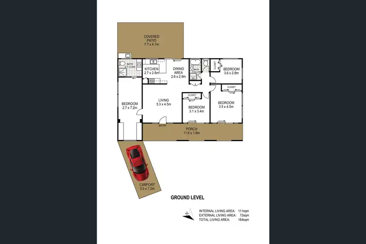 Floorplan of Homely house listing, 3 Lorraine Court, Lawnton QLD 4501