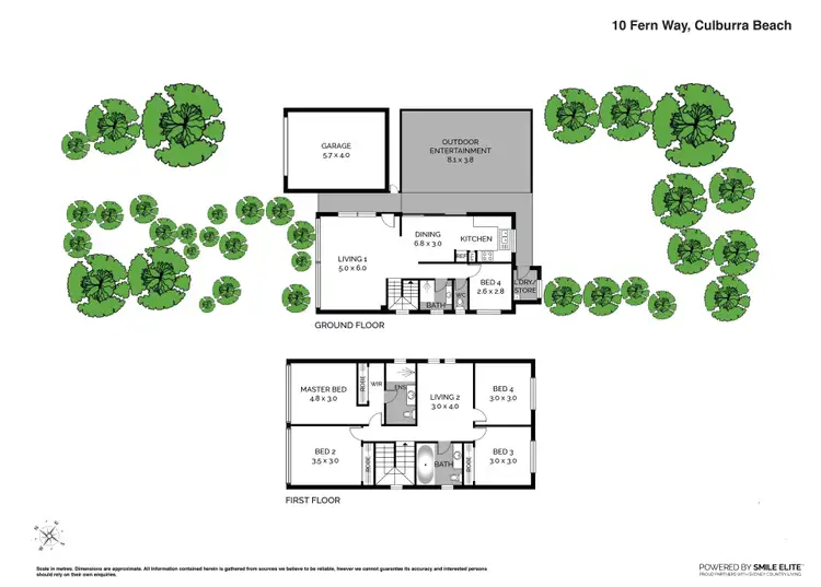 Floorplan of Homely house listing, 10 Fern Way, Culburra Beach NSW 2540