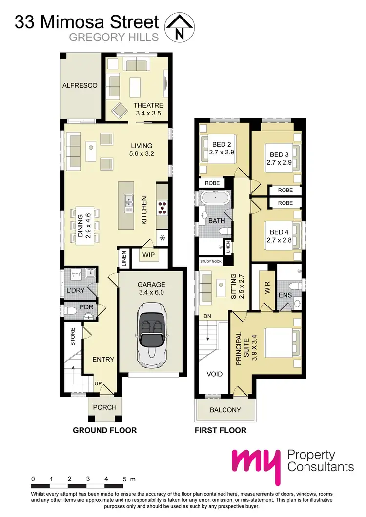 Floorplan of Homely house listing, 33 Mimosa Street, Gregory Hills NSW 2557