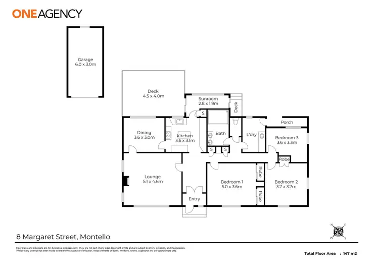 Floorplan of Homely house listing, 8 Margaret Street, Montello TAS 7320