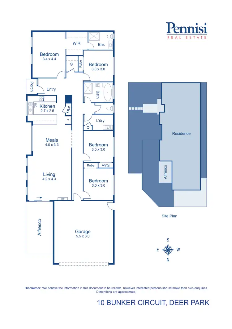 Floorplan of Homely house listing, 10 Bunker Circuit, Deer Park VIC 3023