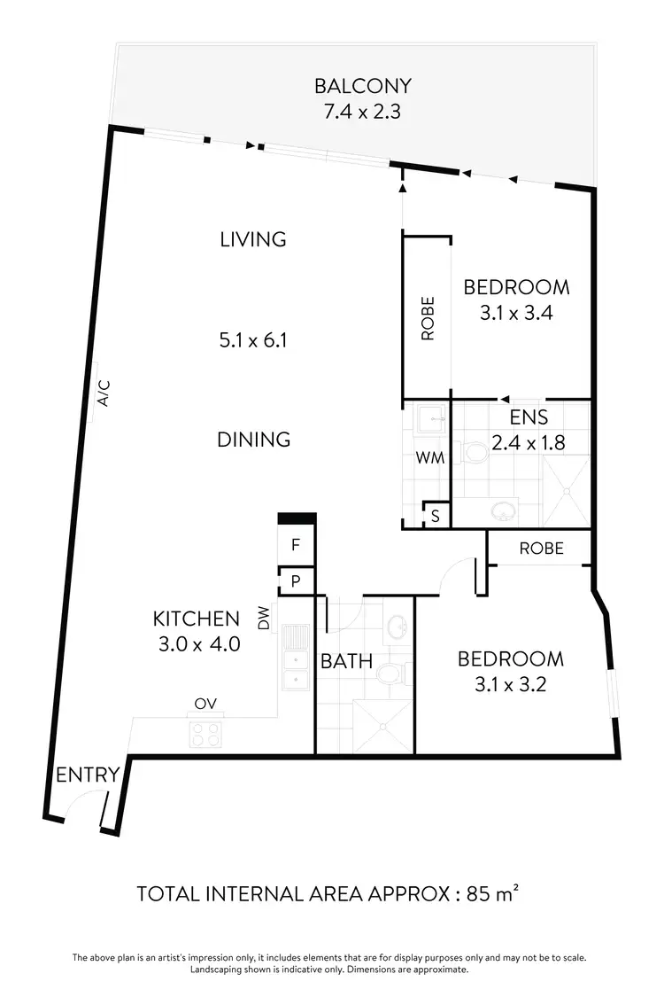 Floorplan of Homely apartment listing, 405/20 Napier Street, Essendon VIC 3040