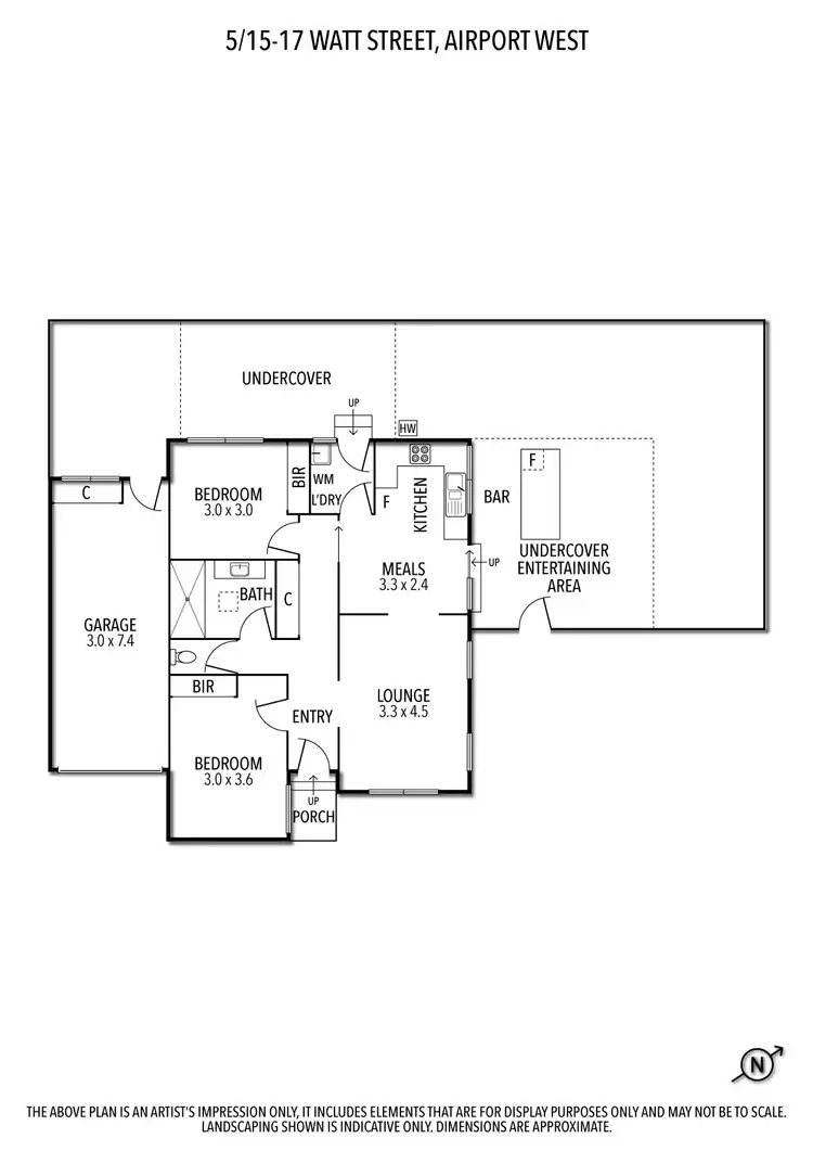 Floorplan of Homely unit listing, 5/15-17 Watt Street, Airport West VIC 3042