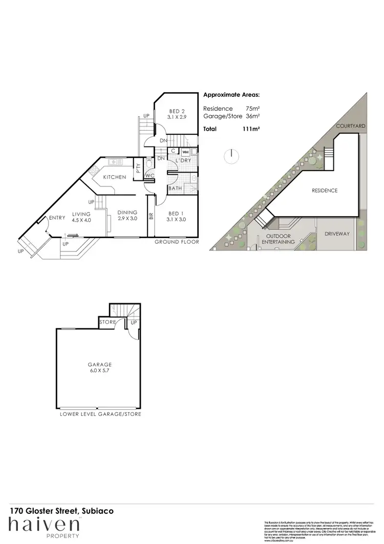 Floorplan of Homely house listing, 170 Gloster Street, Subiaco WA 6008