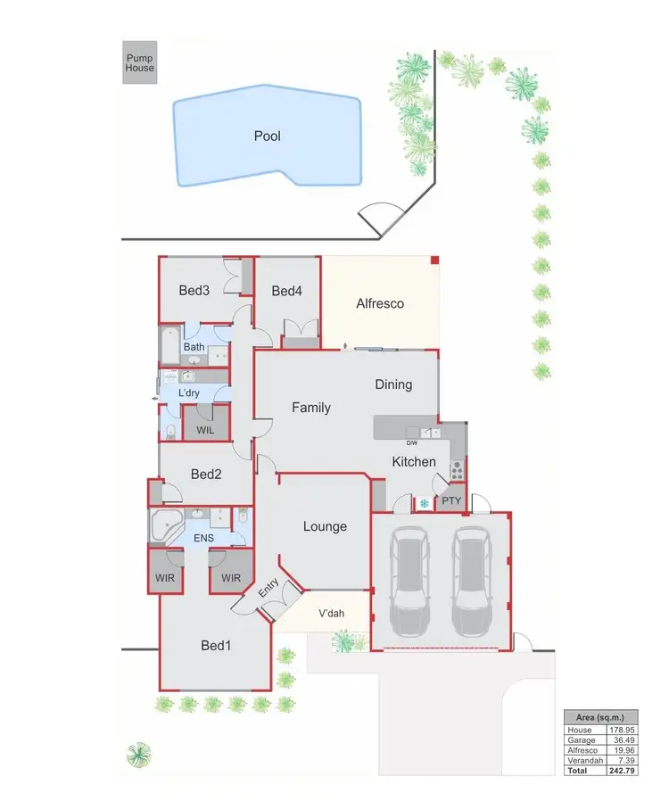 Floorplan of Homely house listing, 73 Conti Road, Ashby WA 6065
