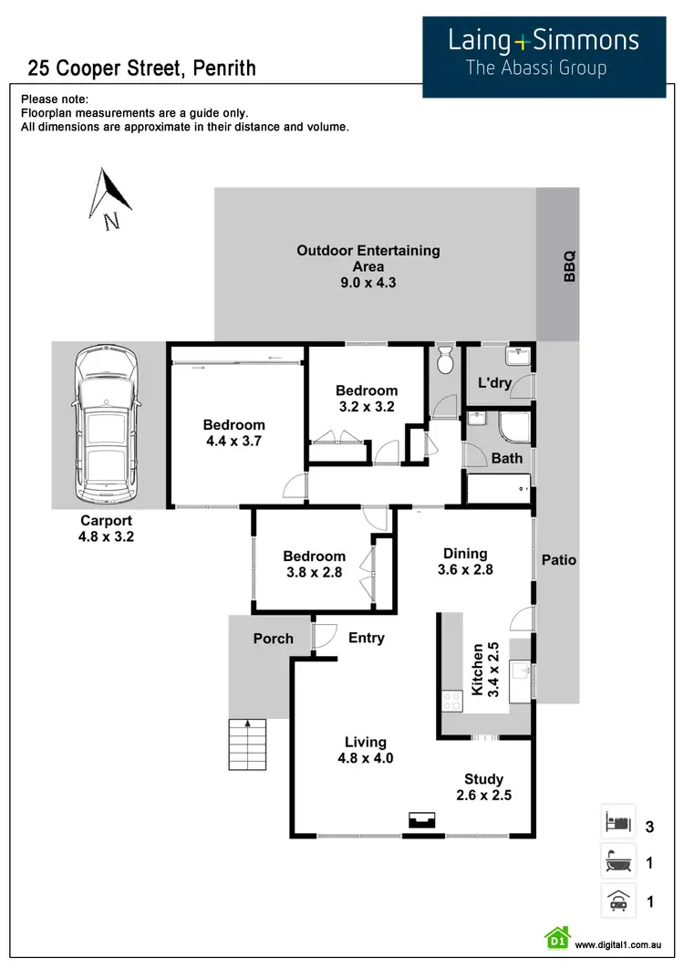 Floorplan of Homely house listing, 25 Cooper Street, Penrith NSW 2750