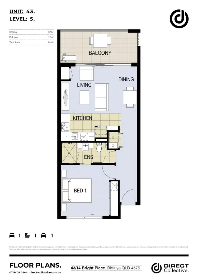 Floorplan of Homely apartment listing, 43/14 Bright Place, Birtinya QLD 4575