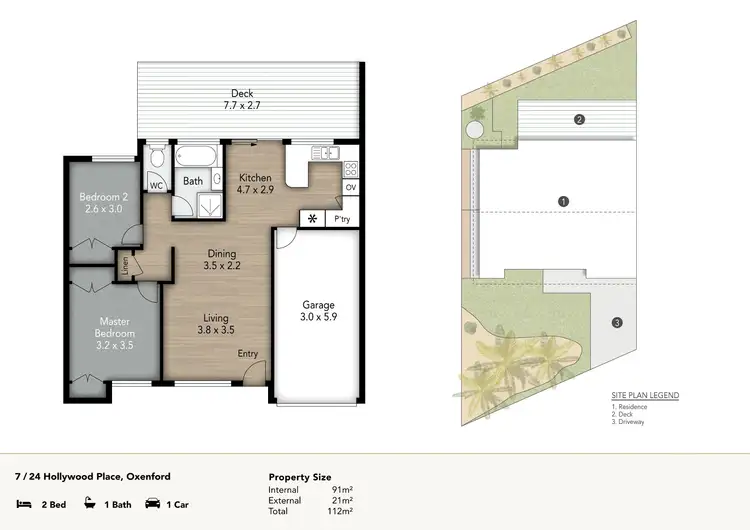 Floorplan of Homely villa listing, 7/24-28 Hollywood Place, Oxenford QLD 4210