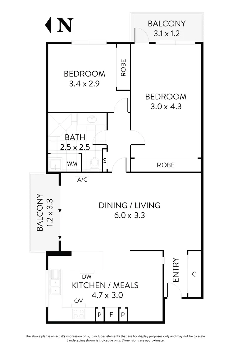 Floorplan of Homely flat listing, 5/112-114 McPherson Street, Essendon VIC 3040