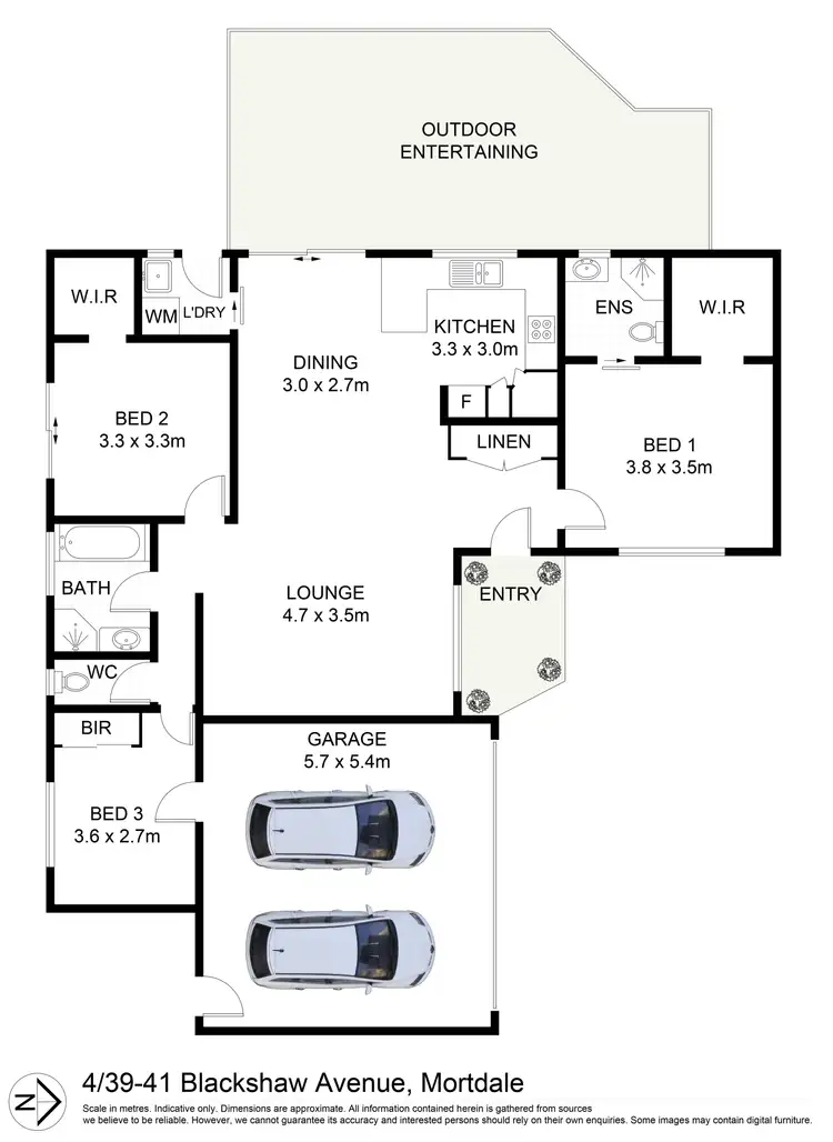 Floorplan of Homely villa listing, 4/39-41 Blackshaw Avenue, Mortdale NSW 2223