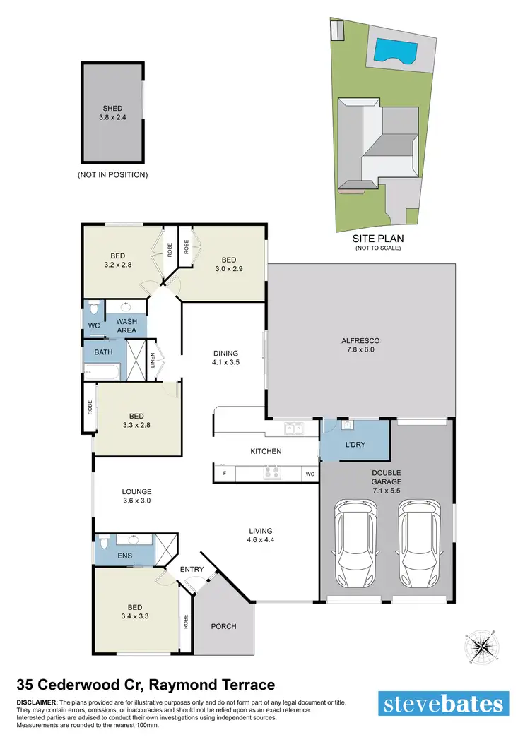 Floorplan of Homely house listing, 35 Cederwood Crescent, Raymond Terrace NSW 2324