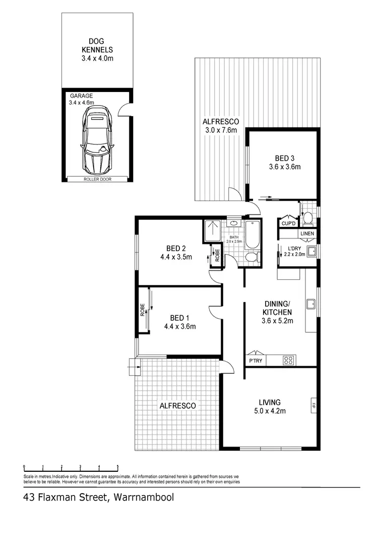 Floorplan of Homely house listing, 43 Flaxman Street, Warrnambool VIC 3280