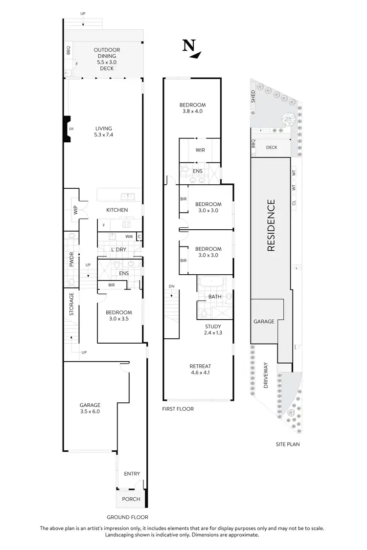Floorplan of Homely townhouse listing, 1C The Avenue, Niddrie VIC 3042