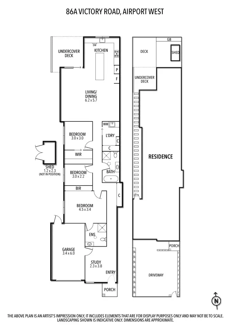 Floorplan of Homely house listing, 86A Victory Road, Airport West VIC 3042