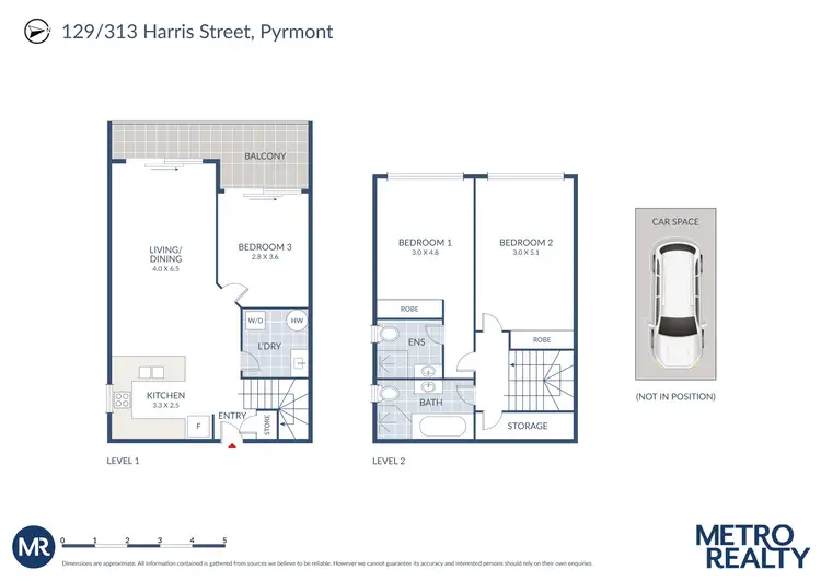 Floorplan of Homely apartment listing, 129/313 Harris Street, Pyrmont NSW 2009