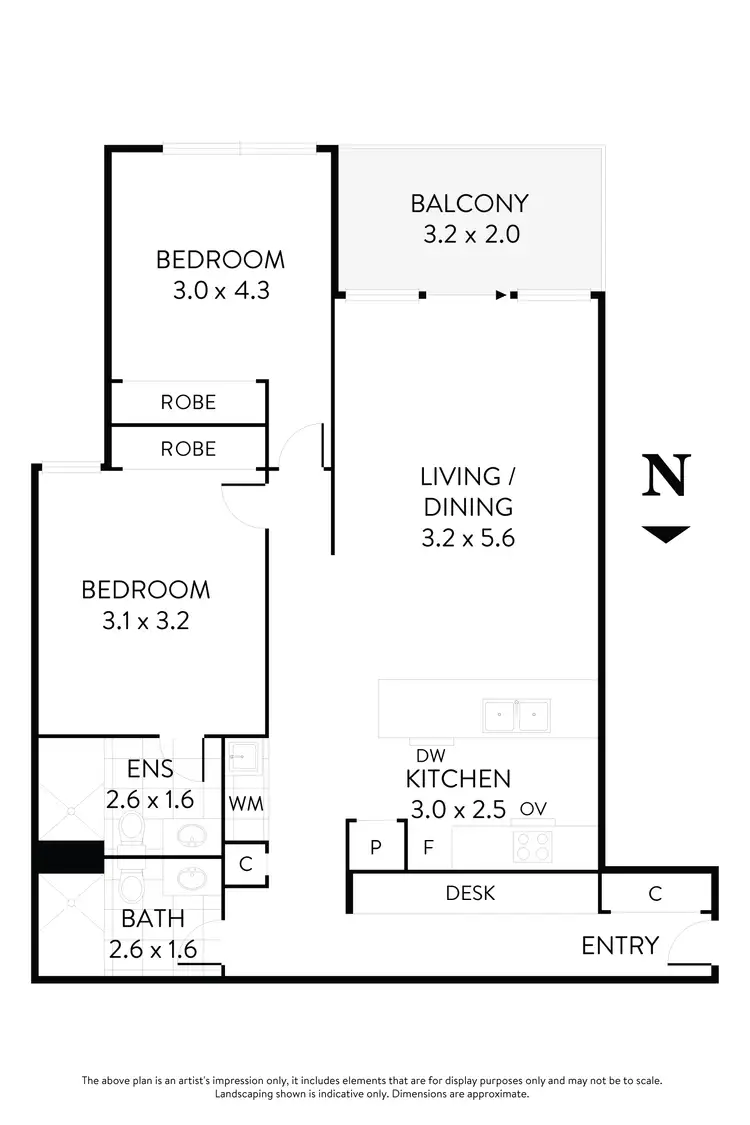 Floorplan of Homely apartment listing, 302/150 Keilor Road, Essendon North VIC 3041