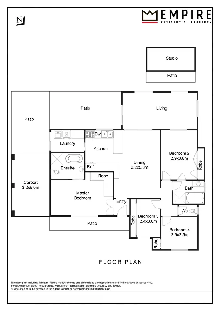 Floorplan of Homely house listing, Address available on request