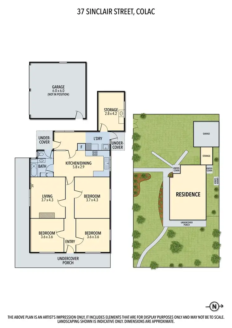 Floorplan of Homely house listing, 37 Sinclair Street, Colac VIC 3250