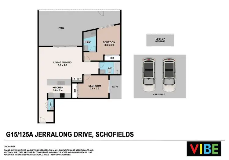 Floorplan of Homely unit listing, 15/125a Jerralong Drive, Schofields NSW 2762