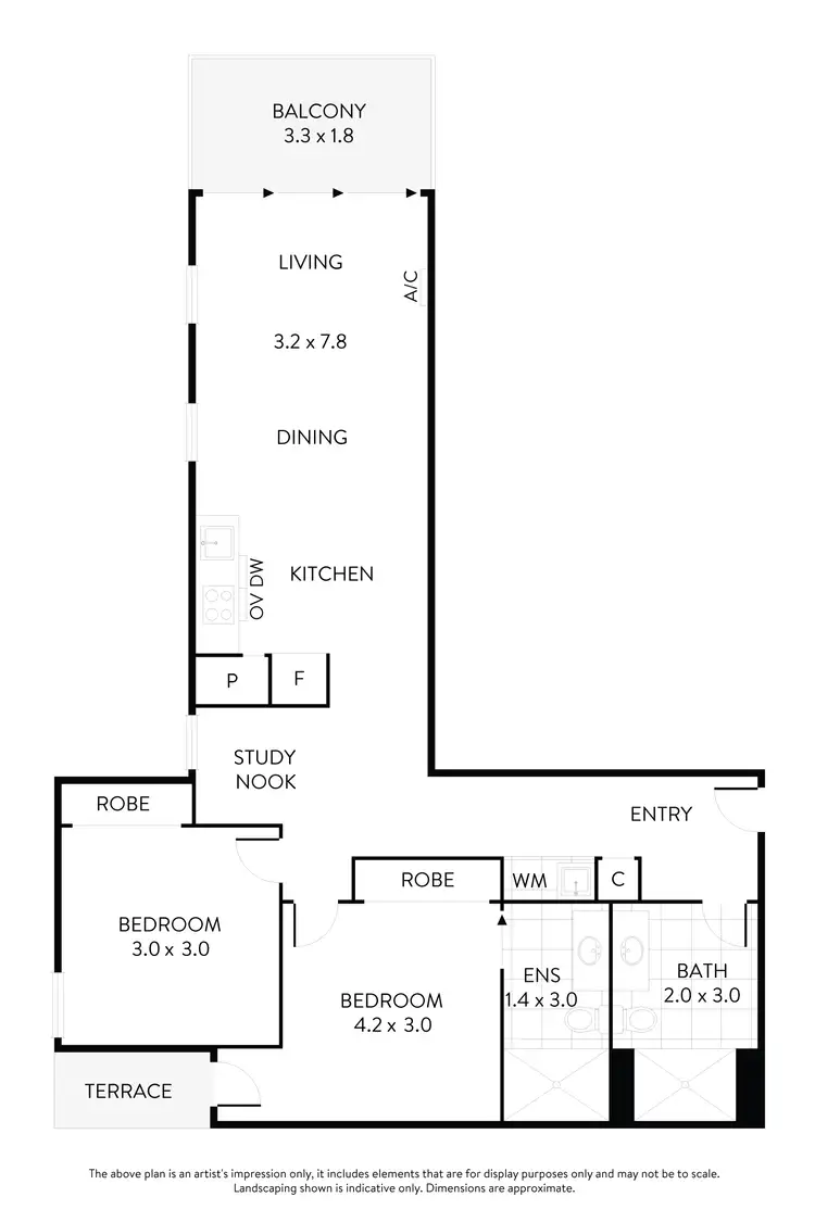 Floorplan of Homely apartment listing, 708/61 Galada Avenue, Parkville VIC 3052