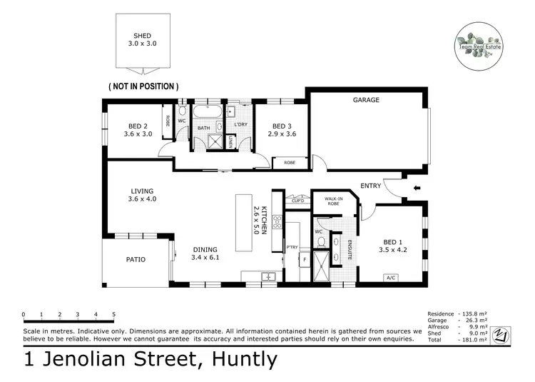 Floorplan of Homely house listing, 1 Jenolian Street, Huntly VIC 3551