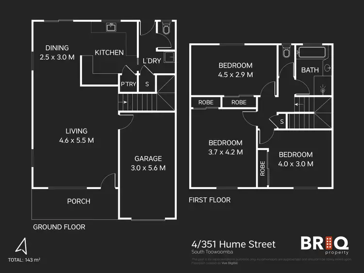 Floorplan of Homely townhouse listing, 4/351 Hume Street, South Toowoomba QLD 4350