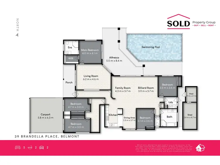 Floorplan of Homely house listing, 39 Brandella Place, Belmont QLD 4153