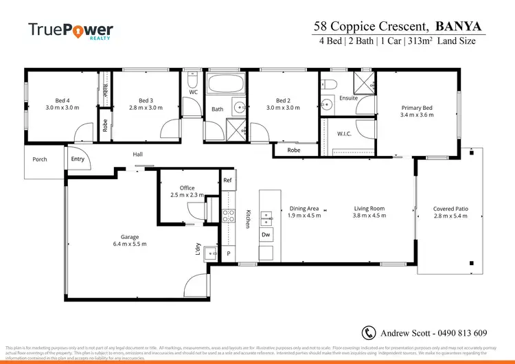 Floorplan of Homely house listing, 58 Coppice Crescent, Banya QLD 4551